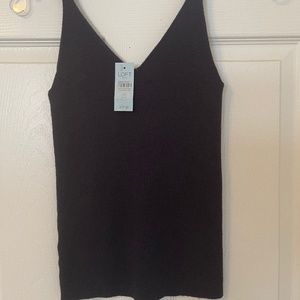 Navy Blue Knit Tank By LOFT XS Petite